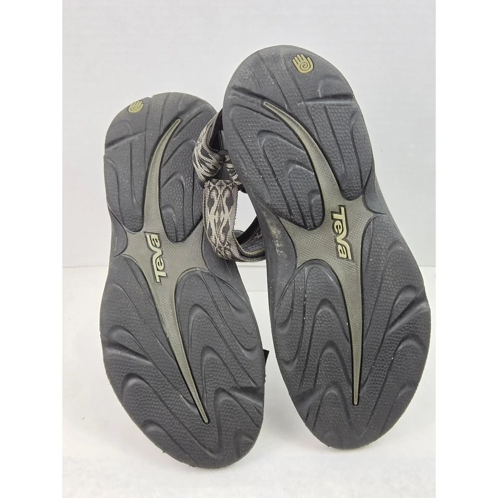 Teva Hurricane 3 Mens Sandals 12 Gray Geometric Walking Sport Casual Beach